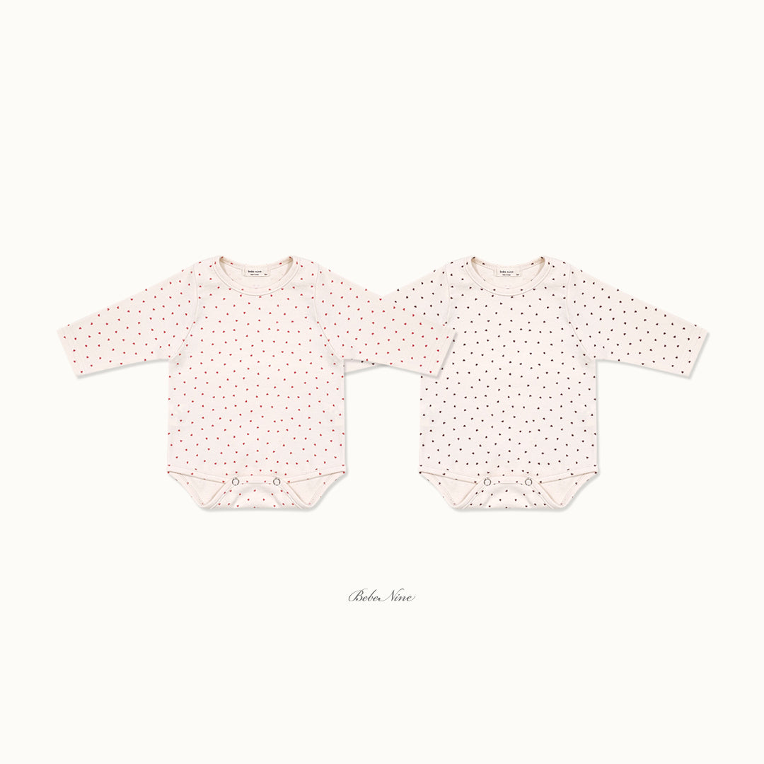 韓國童裝 26秋| BN14 Rib Dot Suit 包屁衣 (6M-18M)