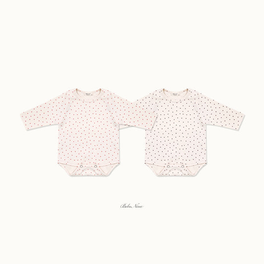 韓國童裝 26秋| BN14 Rib Dot Suit 包屁衣 (6M-18M)