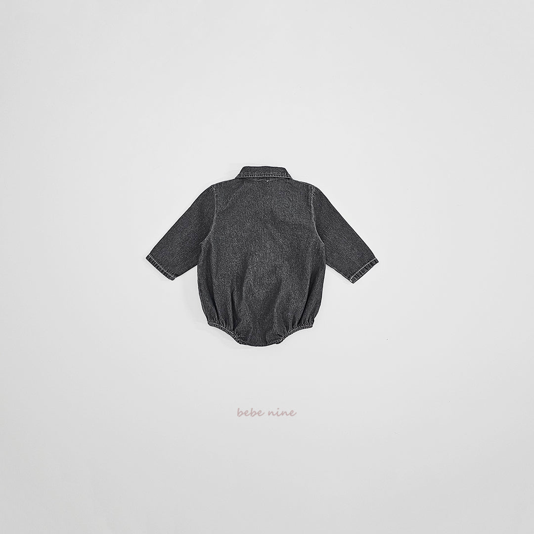 韓國童裝 26春 | BN02 Denim Shirt Suit (65~90cm)