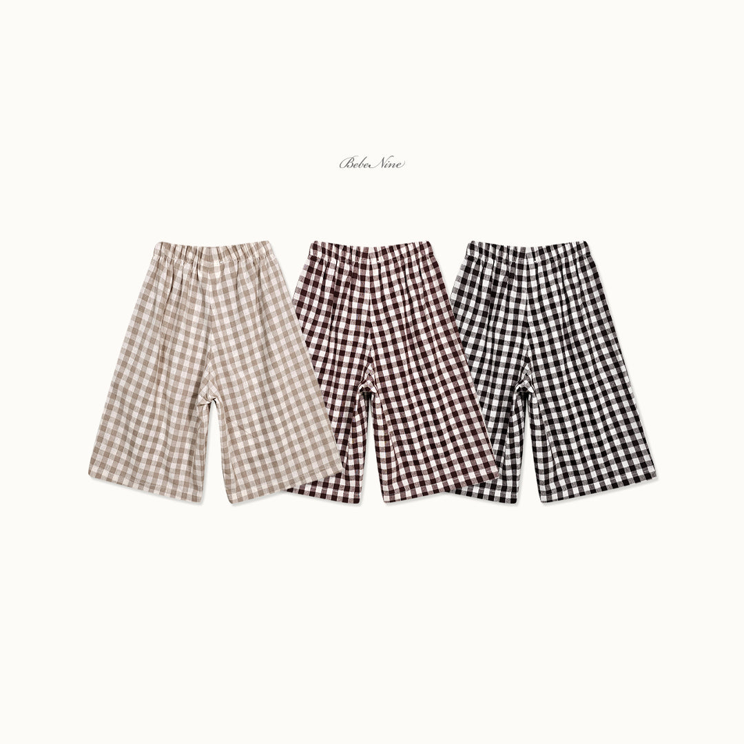 韓國童裝 26秋| BN48 Page Check Pants 長褲 (75-115)