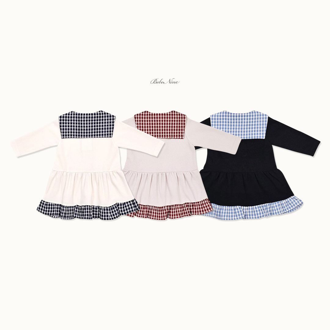 韓國童裝 26秋| BN05 Maison Check Dress 連身裙 (75-115)