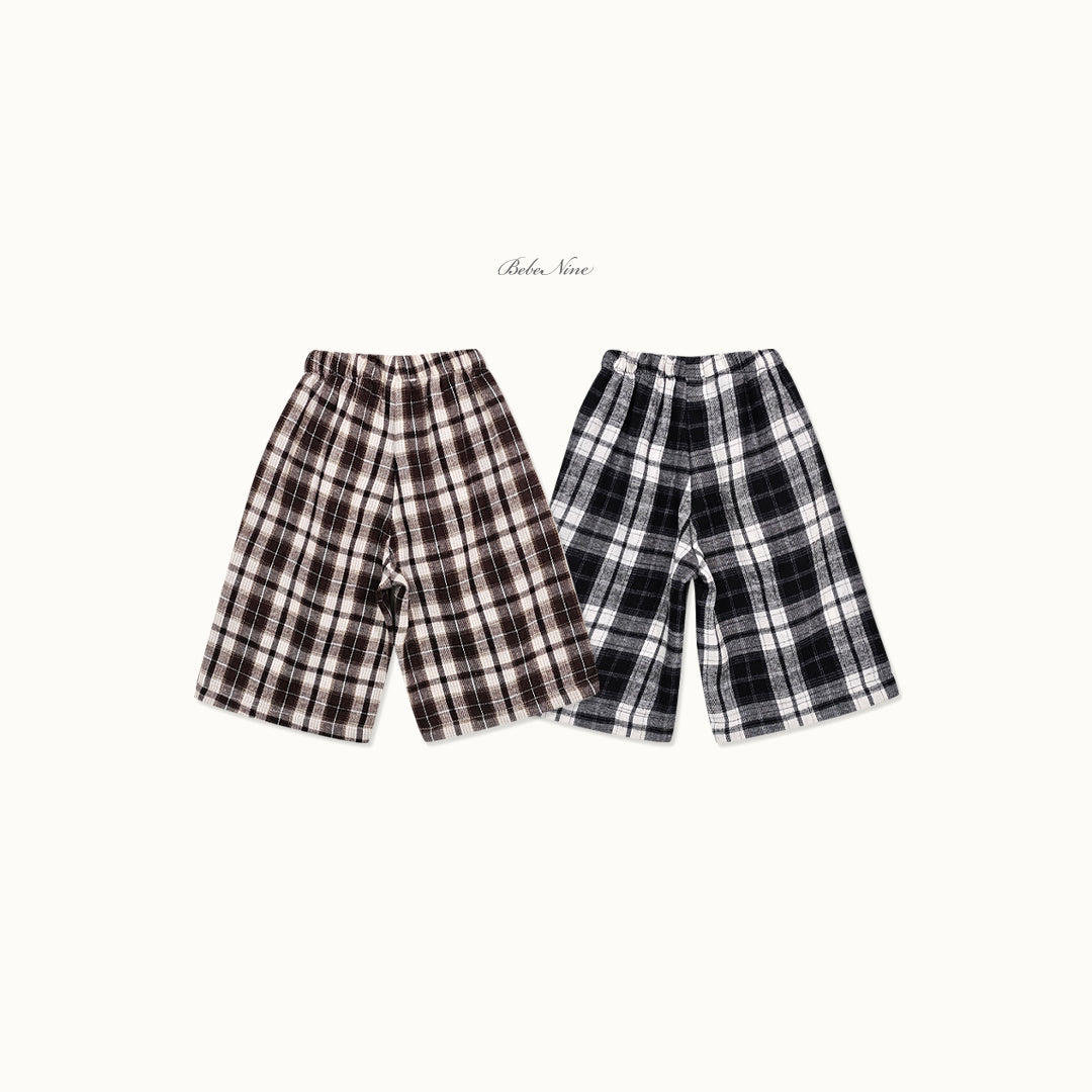 韓國童裝 26秋| BN47 Reni Check Pants 長褲 (75-115)