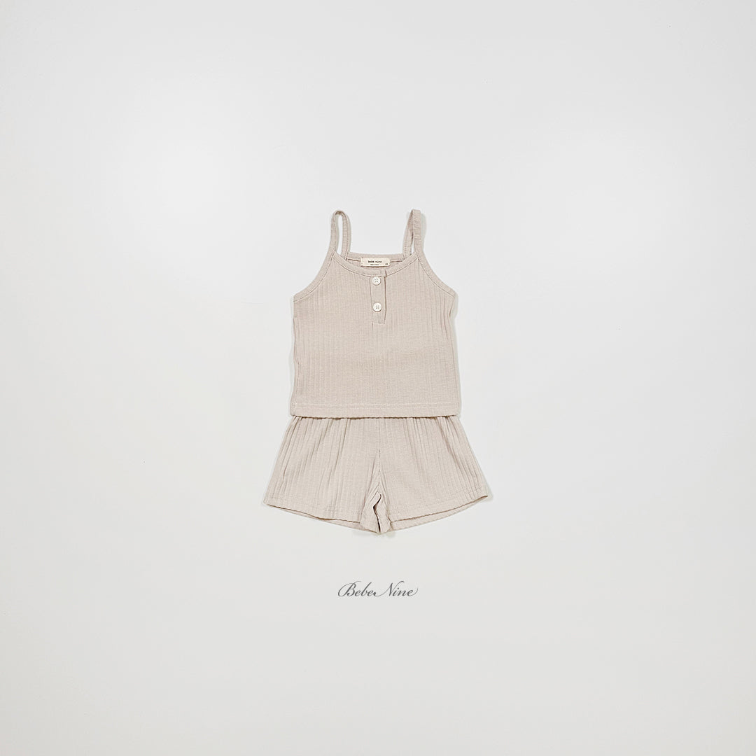 韓國童裝 26夏| BN30 Sleeveless Ribbed Set 無袖羅紋套裝