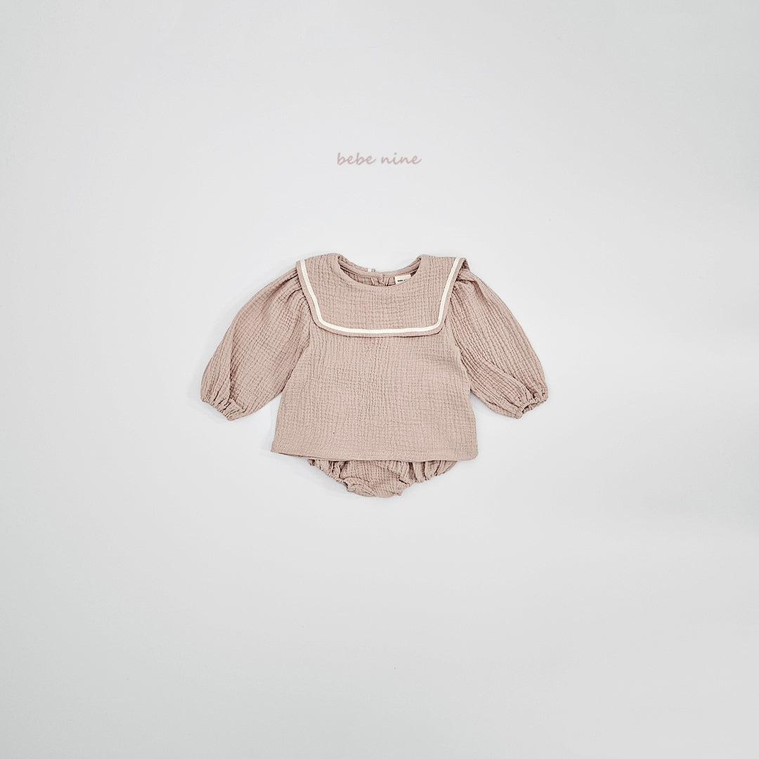 韓國童裝 26春 | BN07 Square Bloomer Set (65~90cm)