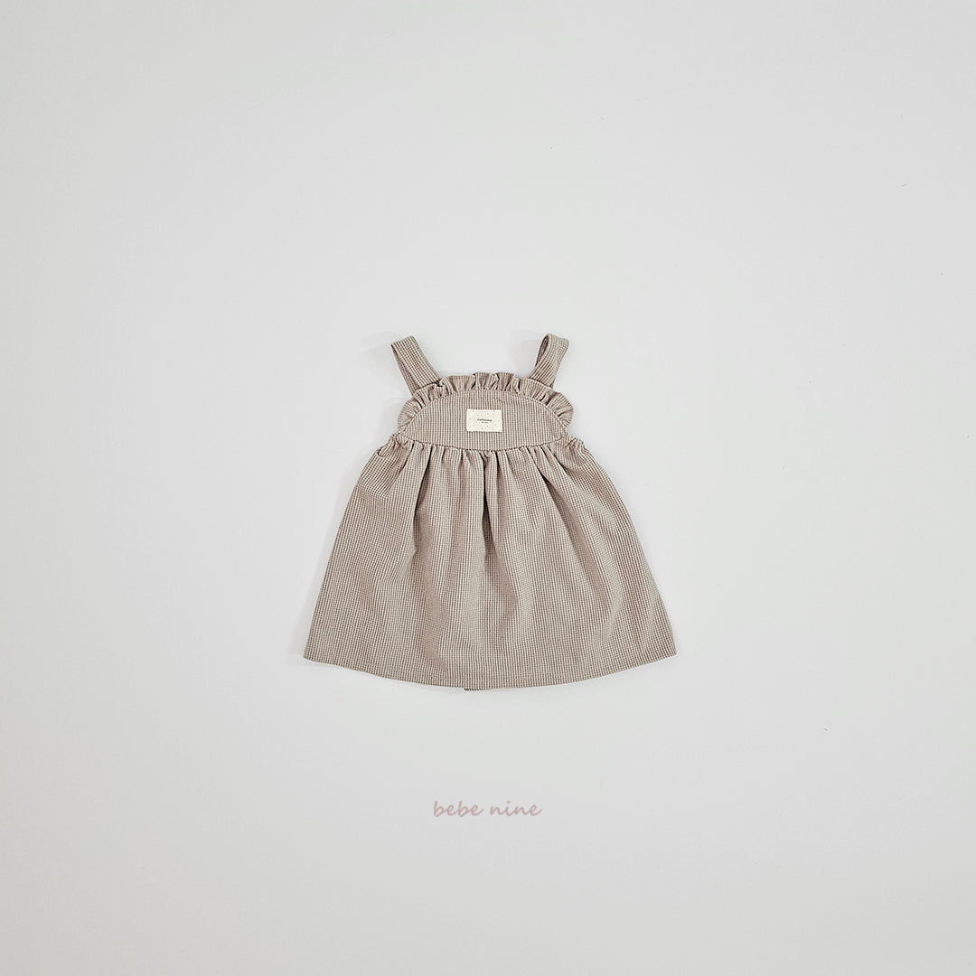 韓國童裝 25秋冬| BN25432 Bong Bong Overall Dress