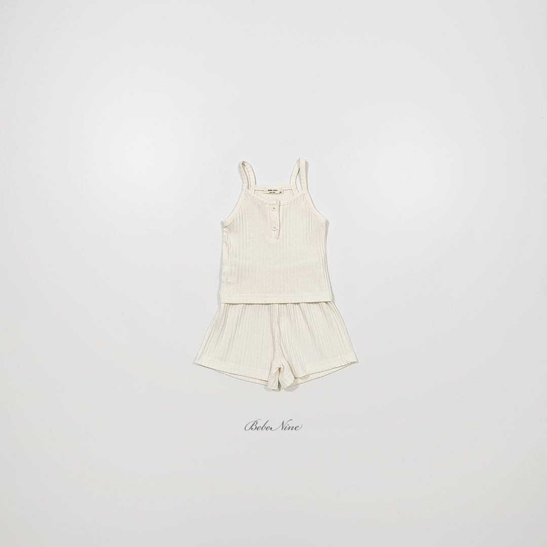 韓國童裝 26夏| BN30 Sleeveless Ribbed Set 無袖羅紋套裝