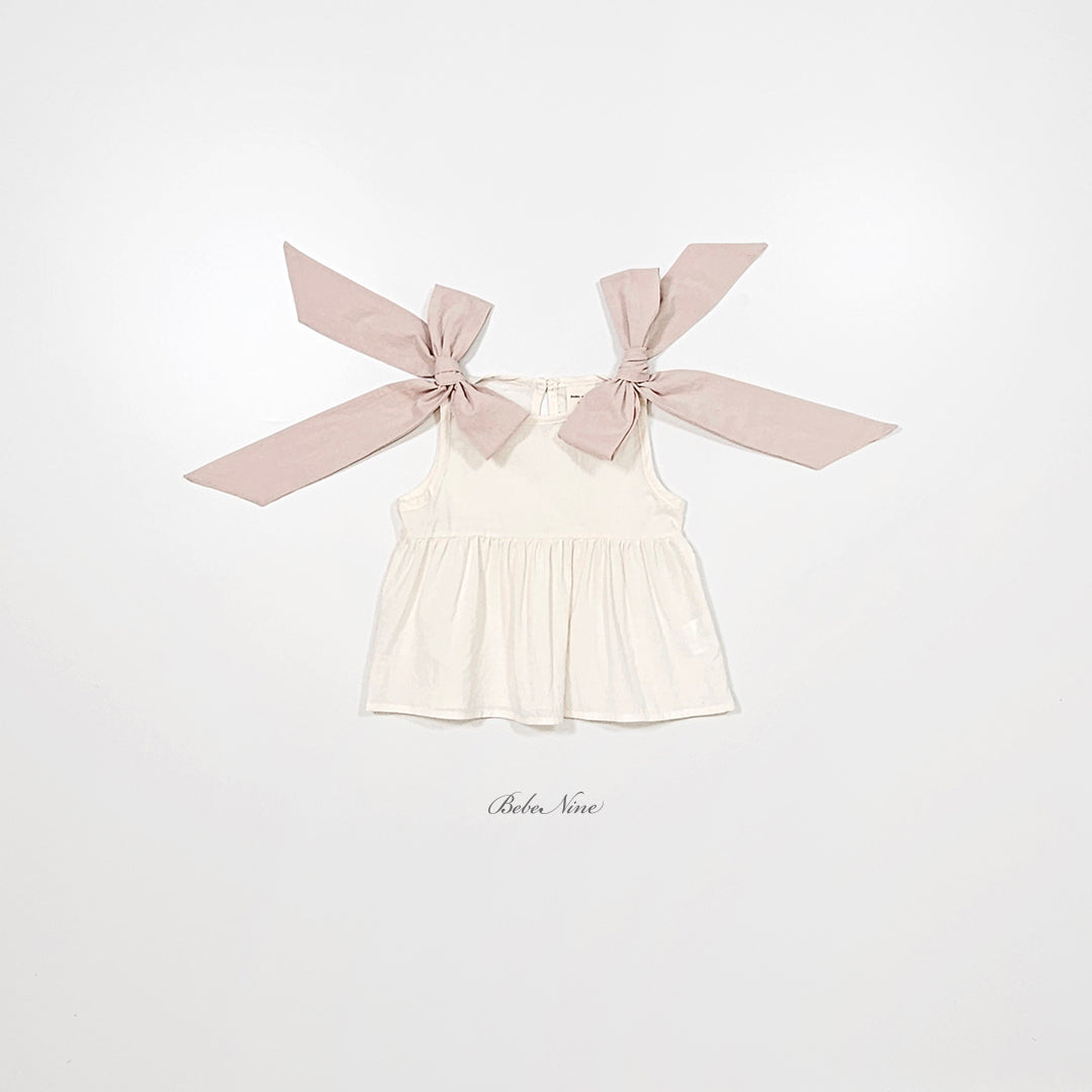韓國童裝 26夏| BN22 Loen Ribbon Blouse 羅恩蝴蝶結襯衫