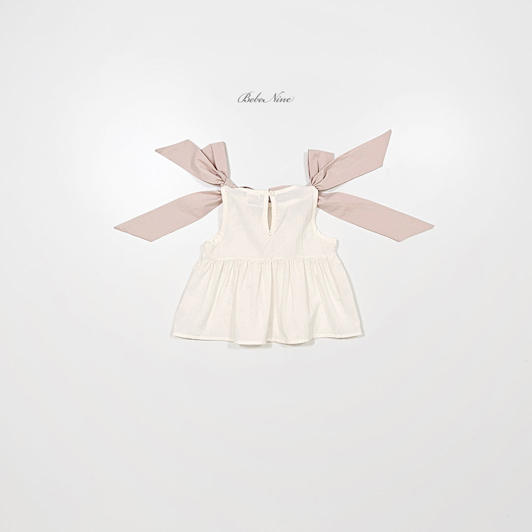 韓國童裝 26夏| BN22 Loen Ribbon Blouse 羅恩蝴蝶結襯衫