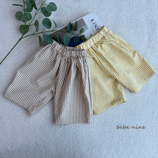 韓國童裝 25夏| BN25255 MoMo Stripe Pants #同品牌4件85折