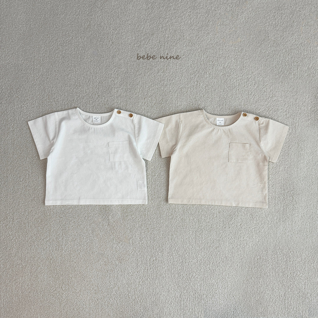 韓國童裝 25夏| BN25271 LEON BUTTOM TEE #同品牌4件85折