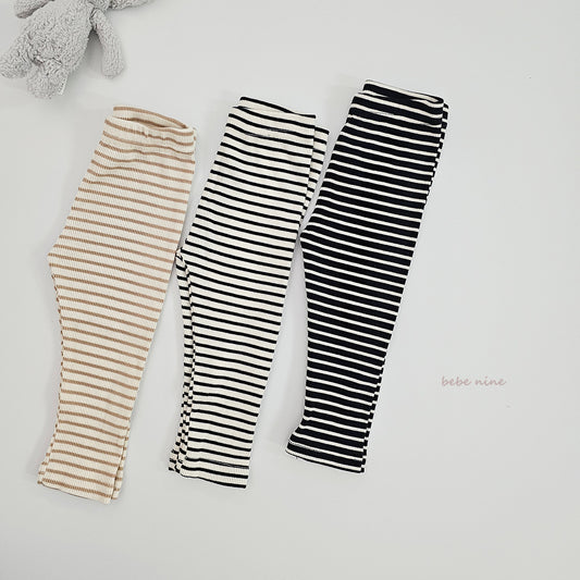 韓國童裝 25秋| BN25348 NINE STRIPE LEGGINGS