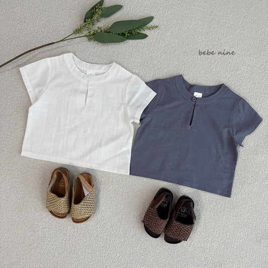 韓國童裝 25夏| BN25267 DANIEL HENLEY NECK #同品牌4件85折