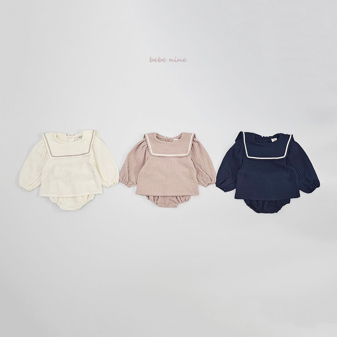 韓國童裝 26春 | BN07 Square Bloomer Set (65~90cm)