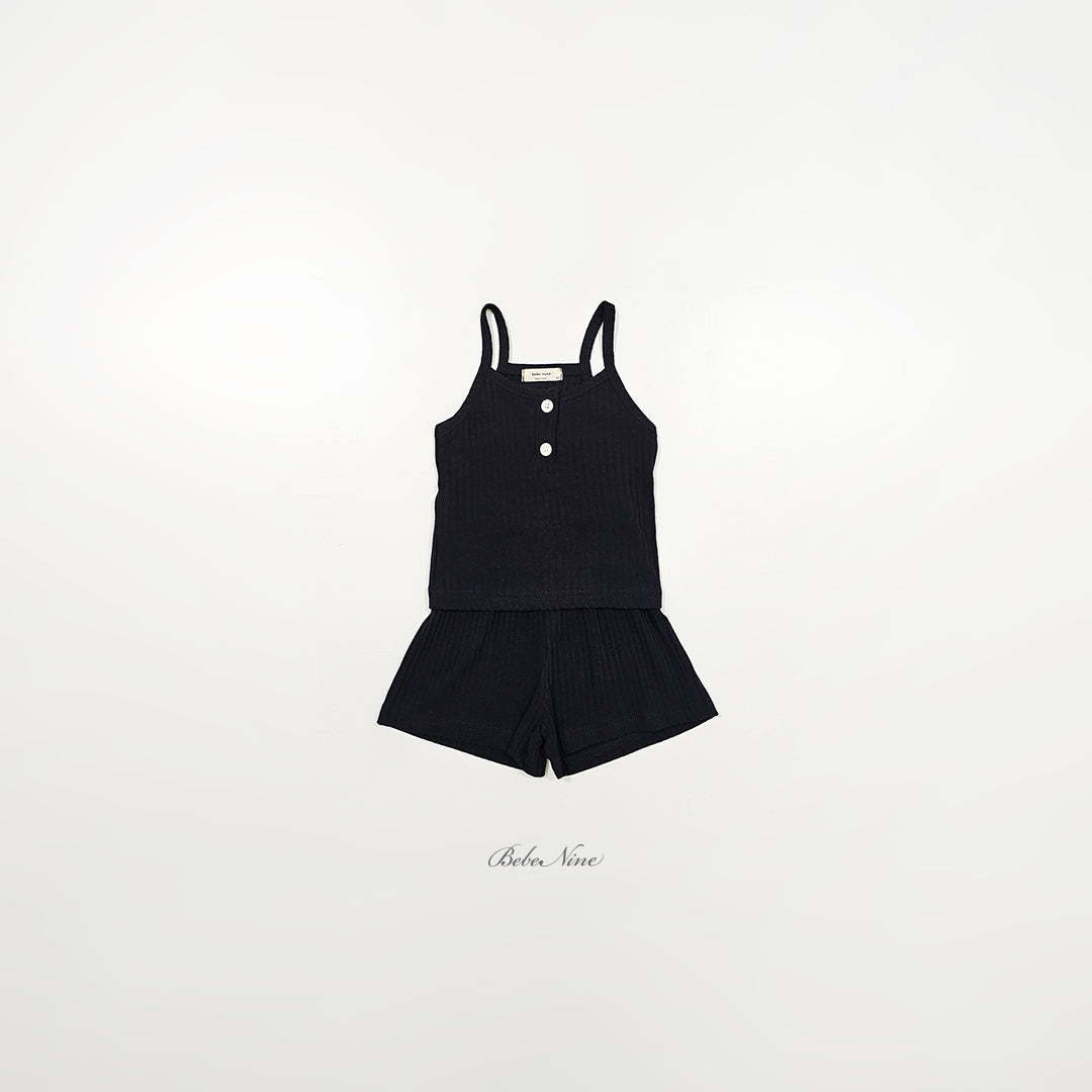 韓國童裝 26夏| BN30 Sleeveless Ribbed Set 無袖羅紋套裝