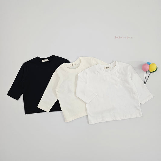 韓國童裝 25秋| BN25341 BASIC SIMPLE TEE