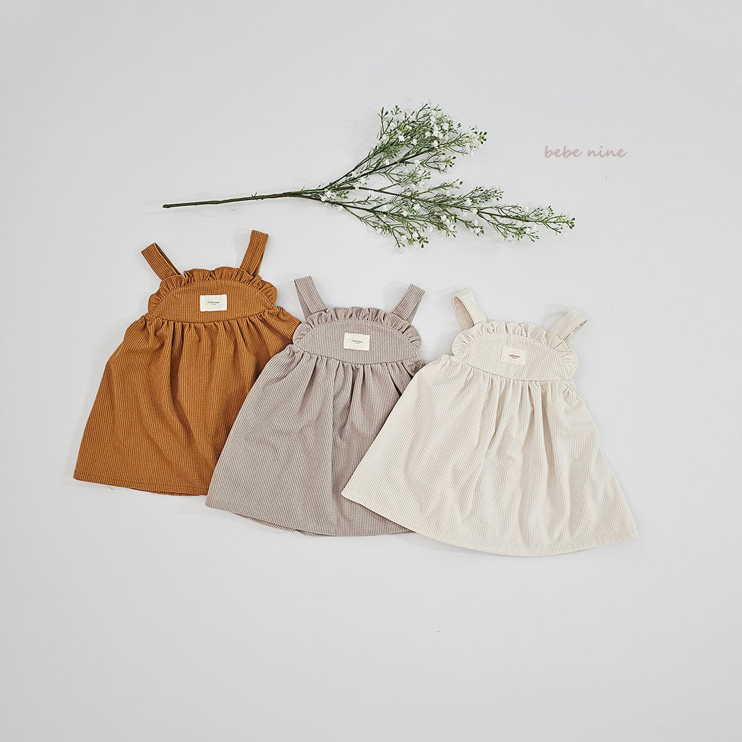 韓國童裝 25秋冬| BN25432 Bong Bong Overall Dress