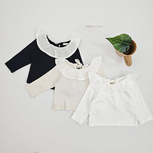 韓國童裝 25秋| BN25332 ROSE RIBBON BLOUSE