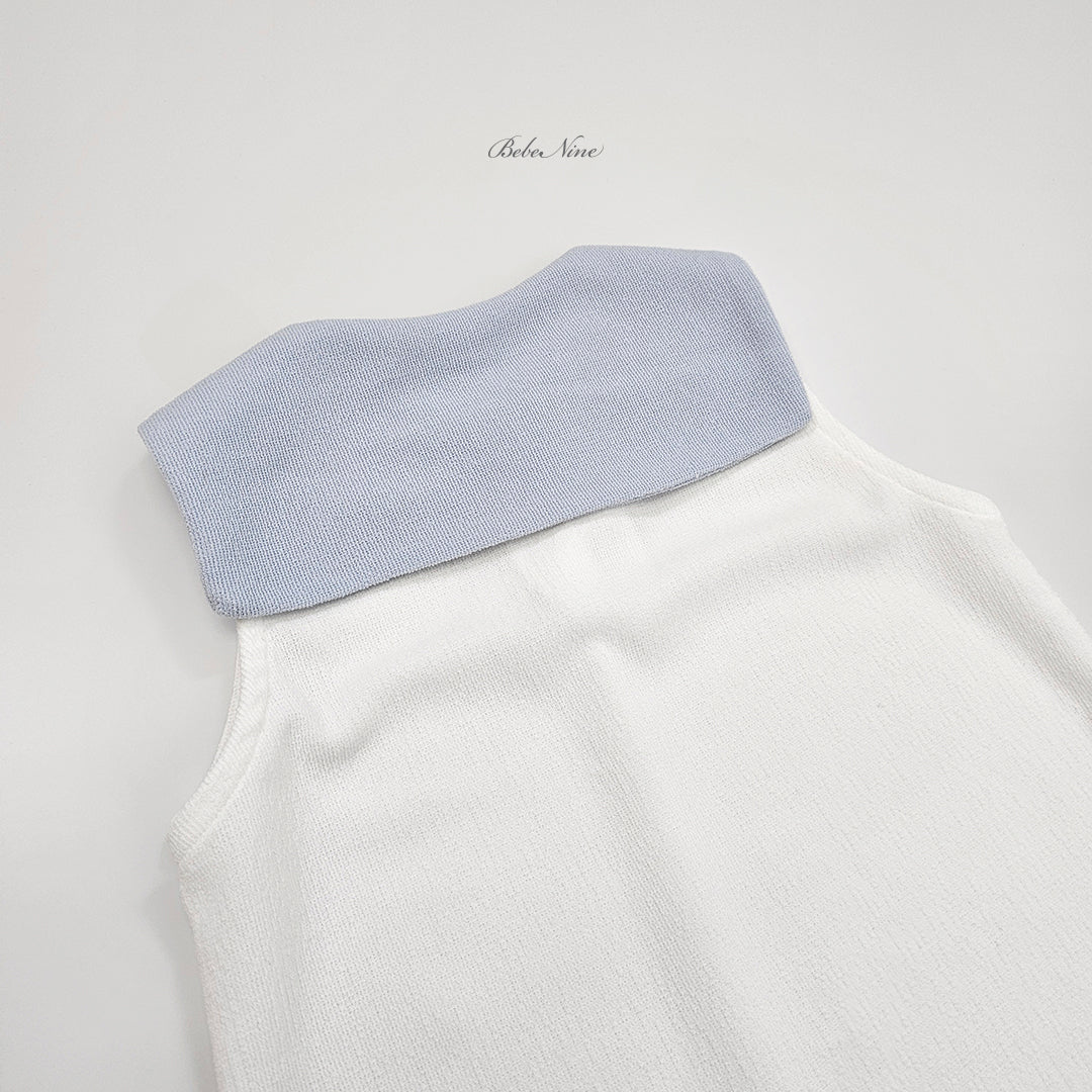韓國童裝 26夏| BN28 Collar Sleeveless Set 翻領無袖套裝