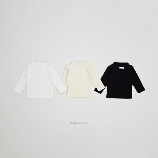 韓國童裝 25秋| BN25344 SOFT MOCK NECK TEE
