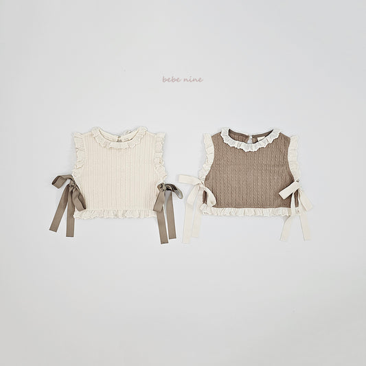 韓國童裝 25秋| BN25346 CELINE KNIT VEST
