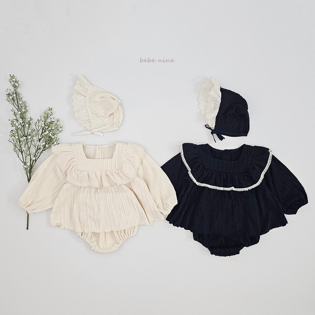 韓國童裝 25秋| BN25368 MIEL KNIT BLOOMER SET