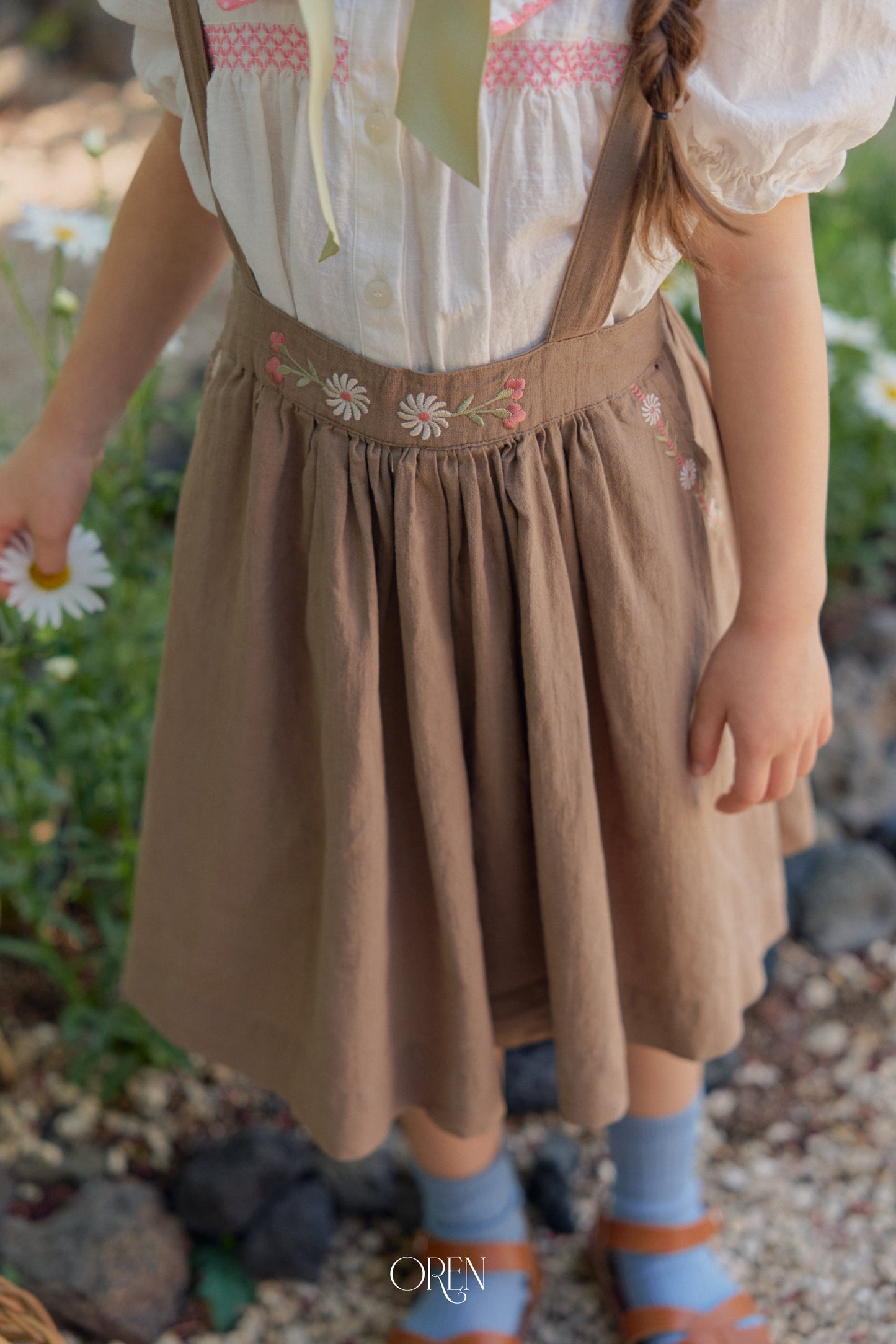 韓國童裝 26夏| OR80 Serene Smock Blouse 塞雷娜抓皺襯衫 (90-120)