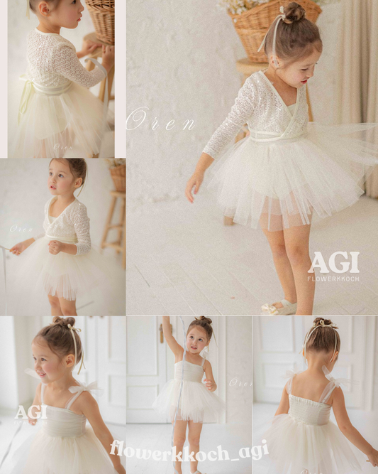韓國童裝 26春 | OR31 Rosa Cardigan & Tutu Balletwear Set