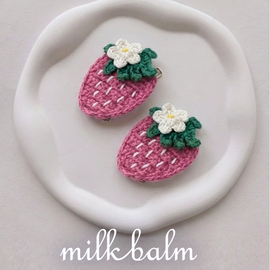 韓國童裝 26夏| MK41 Strawberry Hairpin (Pair)