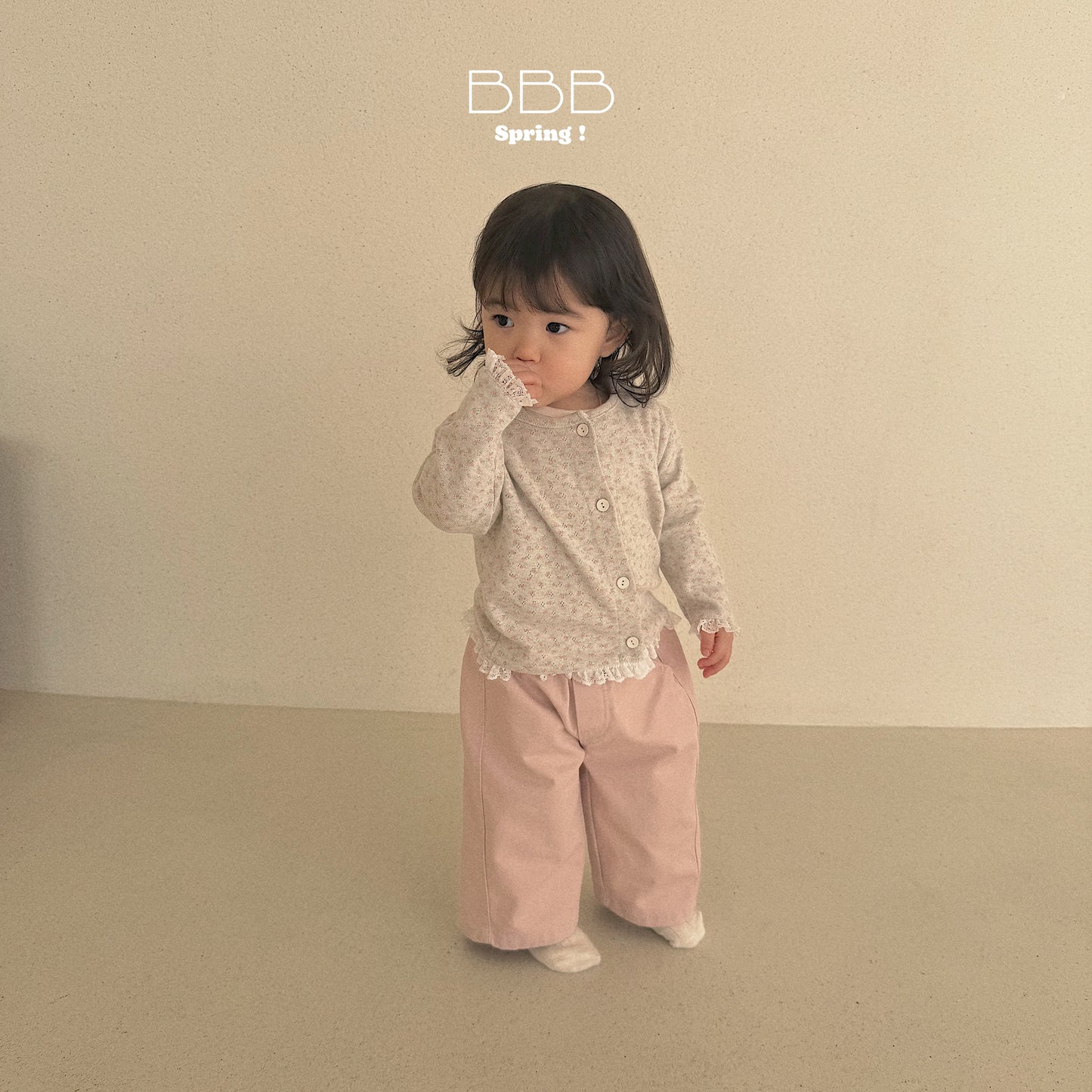 韓國童裝 26春 | BB15 Bebe Flower Cardigan (70-110cm)