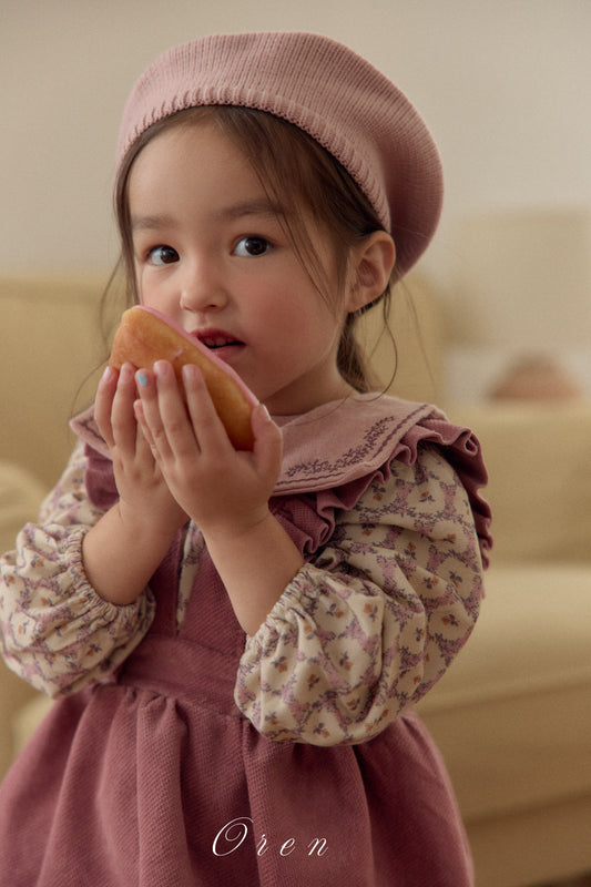 現貨▷ 韓國童裝 25秋冬 | OR25413 Nanette embroidered collar blouse