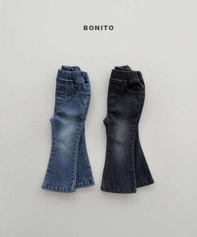 韓國童裝 26秋| BT57 Bootcut Spandex Denim Pants 牛仔褲 (80-140)