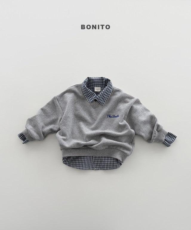 韓國童裝 26秋| BT46 V Neck Sweatshirt 衛衣 (80-140)