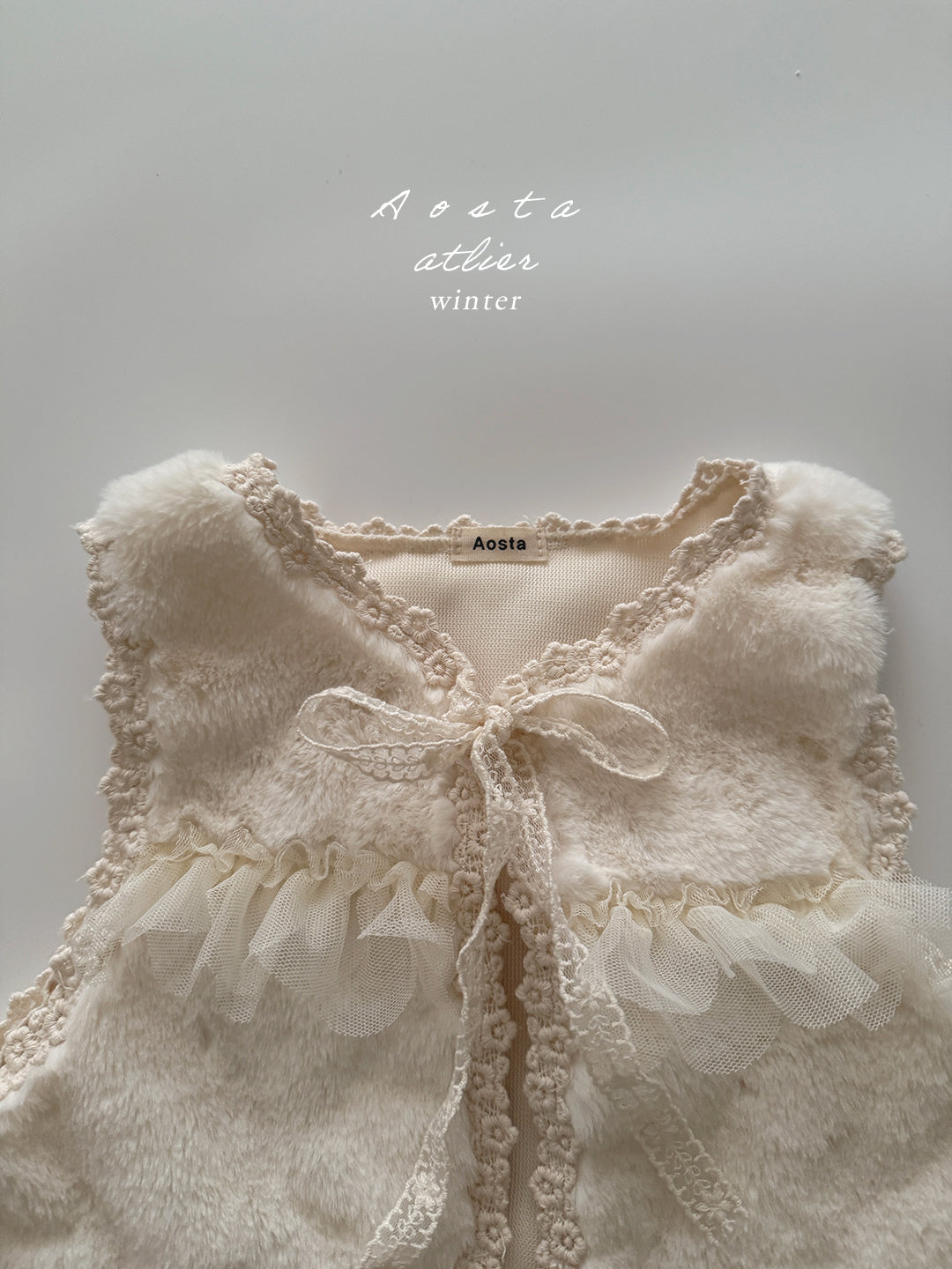 韓國童裝 25秋冬 | AO25460 Open Vest