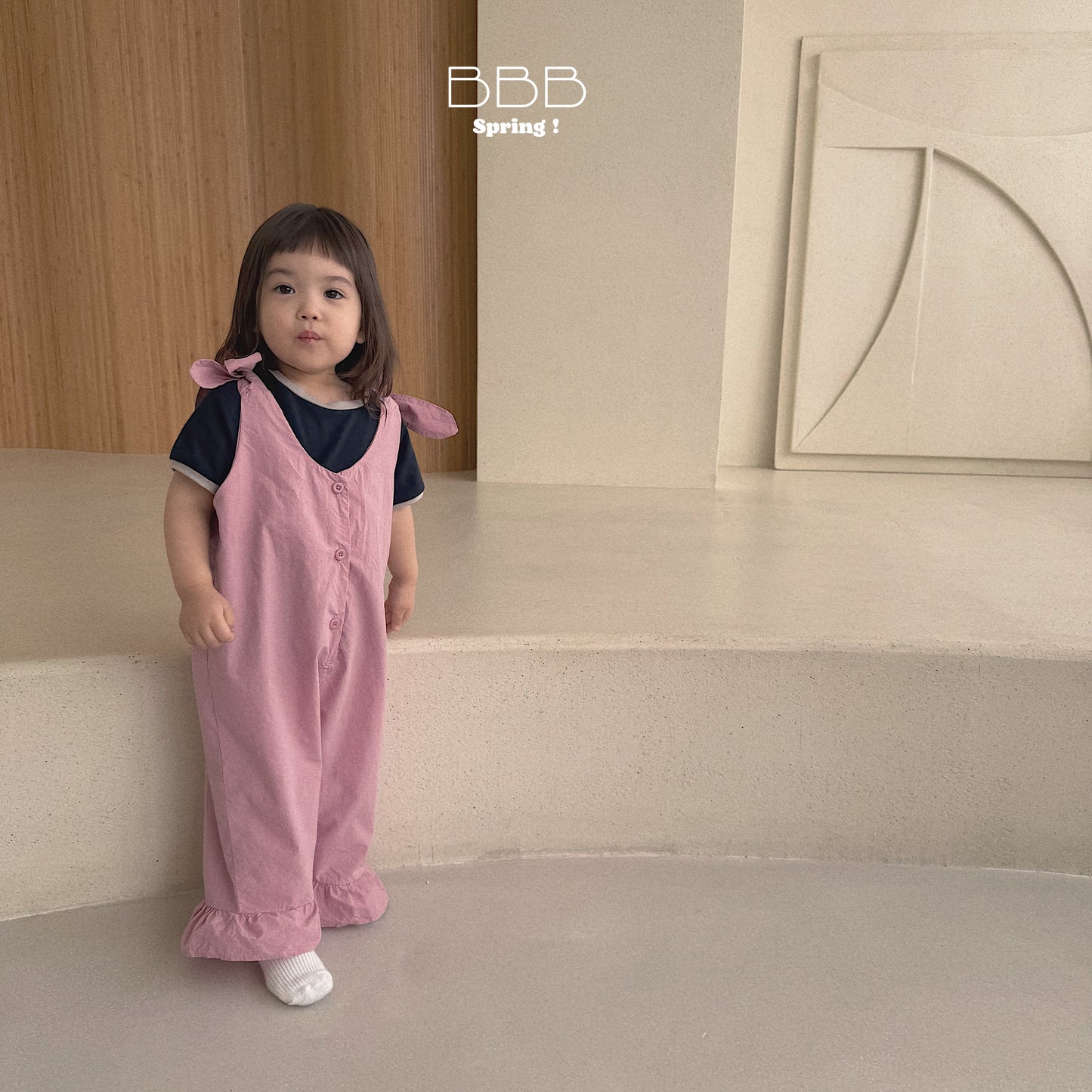 韓國童裝 26春 | BB21 Bebe Ruffle Romper Suit (70-110cm)