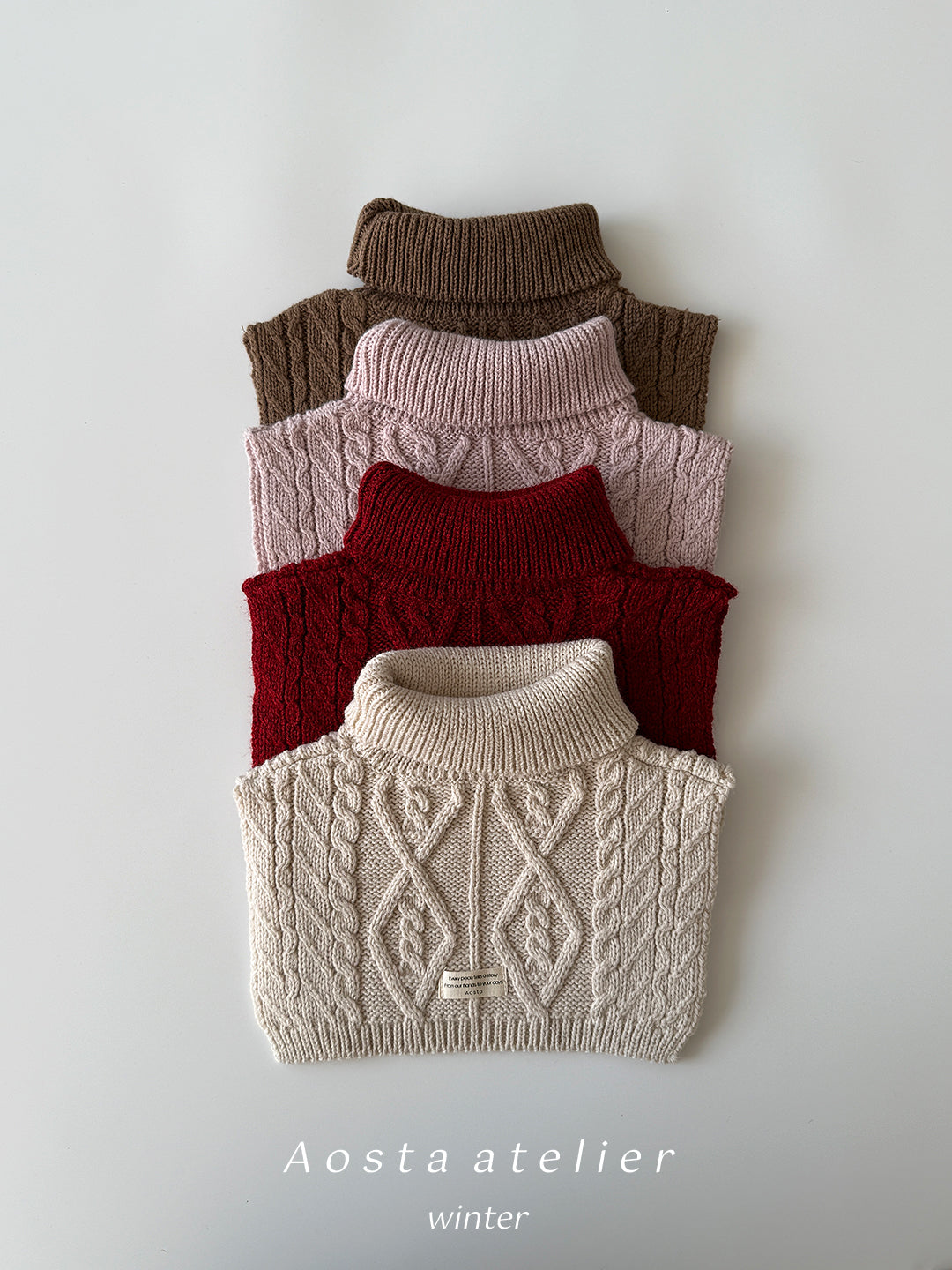 韓國童裝 25秋冬 | AO25409 Knit Neck Warm