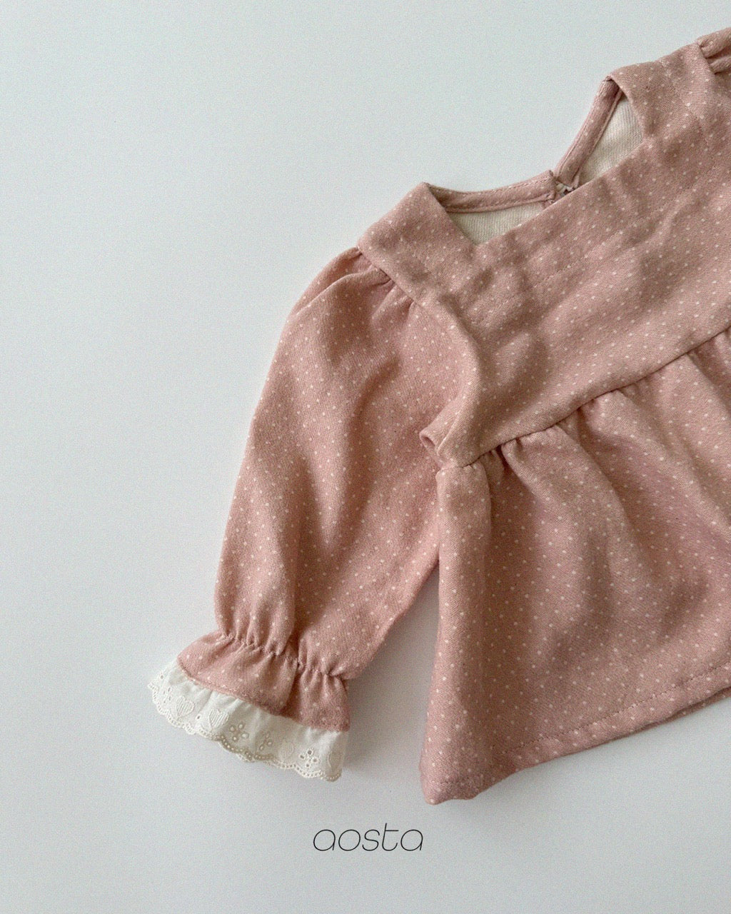 韓國童裝 26秋| AO30 Milk Dot Blouse 襯衫 (70-110)