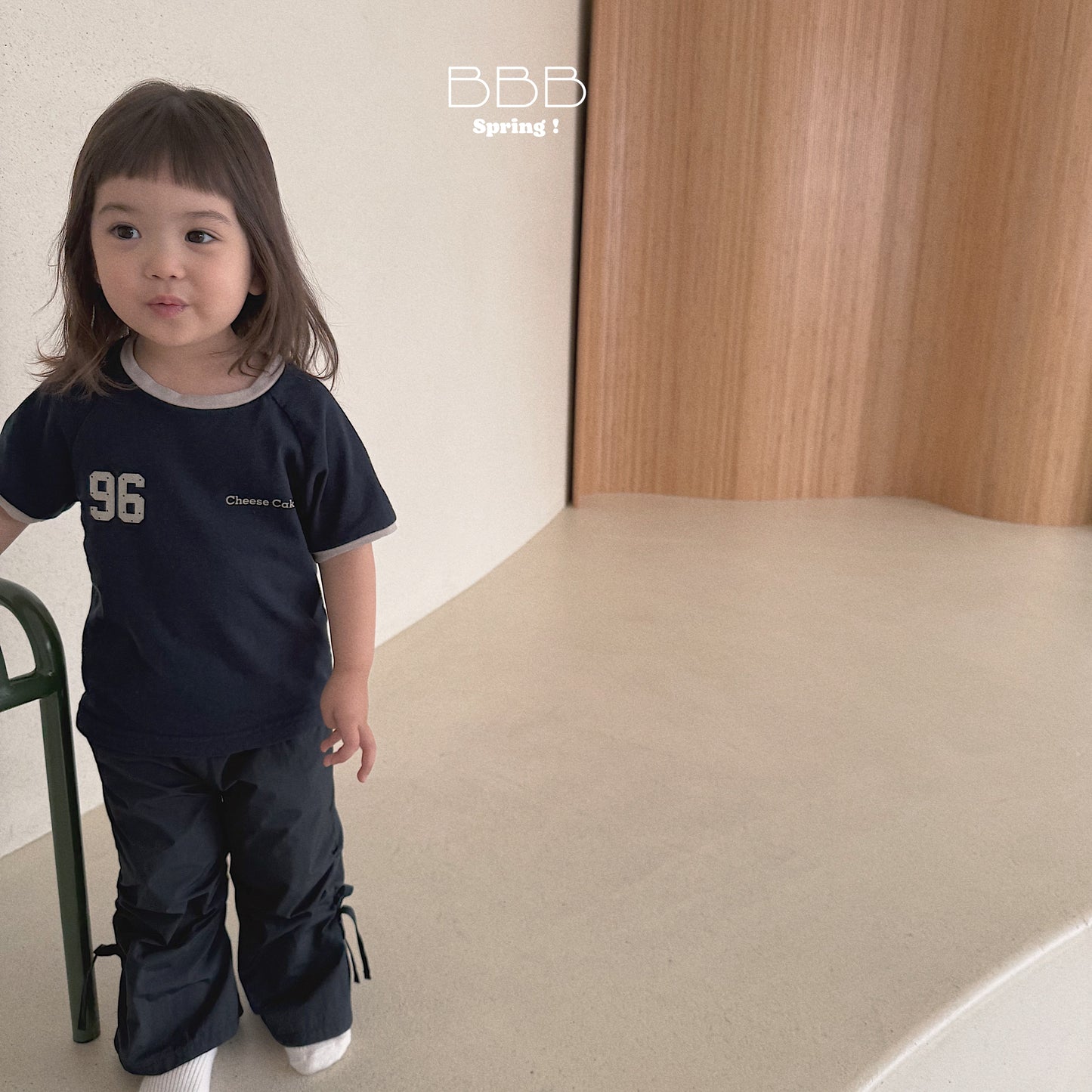 韓國童裝 26春 | BB38 Bebe Stripe Jogger Pants (70-110cm)