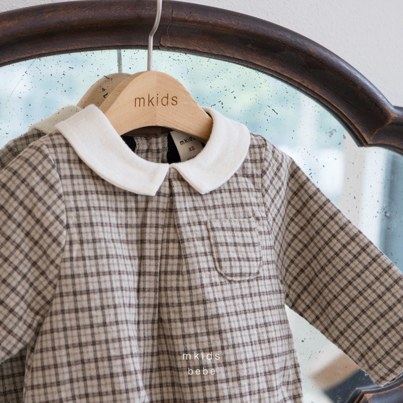 韓國童裝 25秋冬 | MD25406 Check Baby Suit