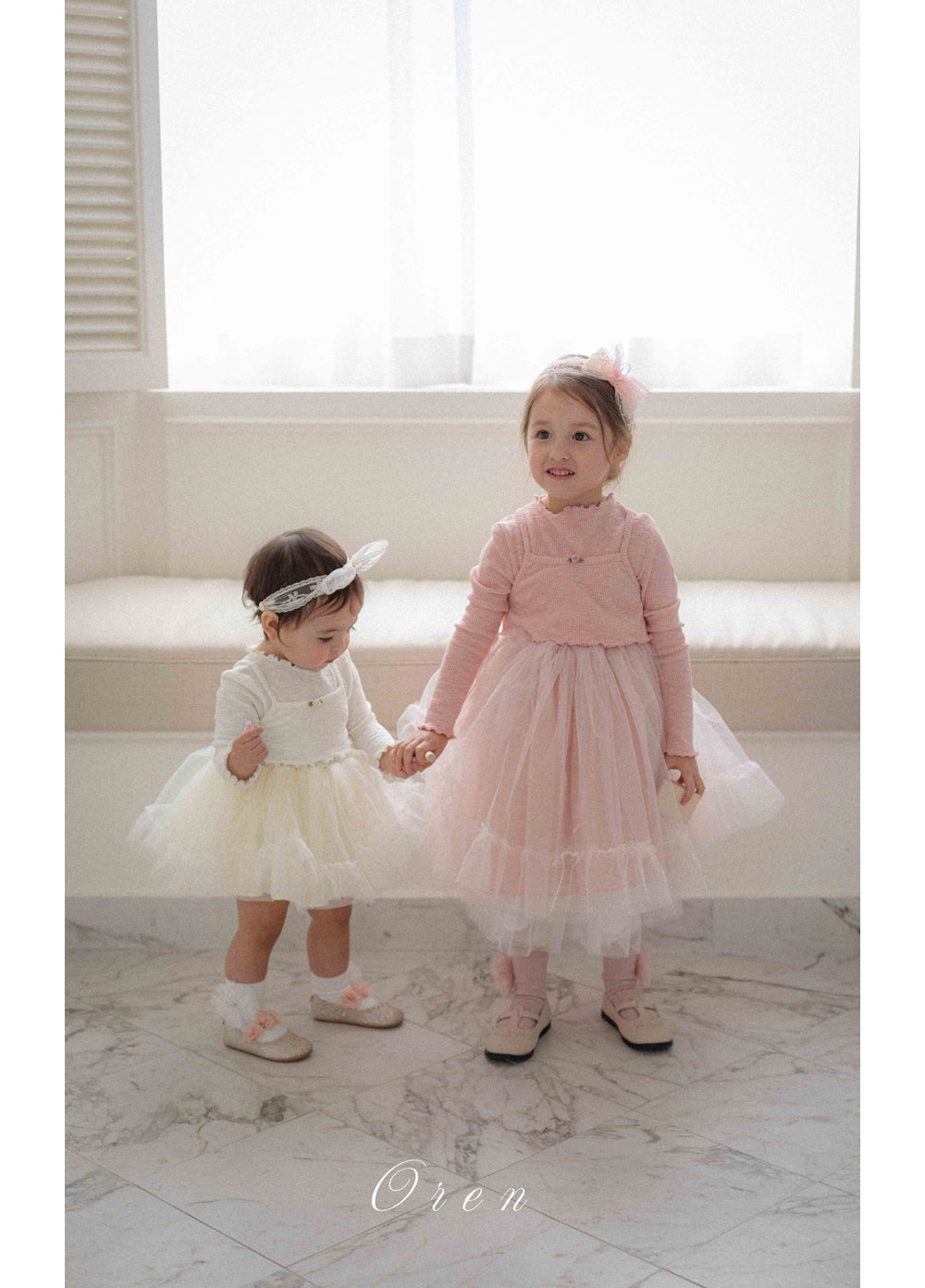 韓國童裝 26春 | OR26 Seriel Ribbed Tutu Dress