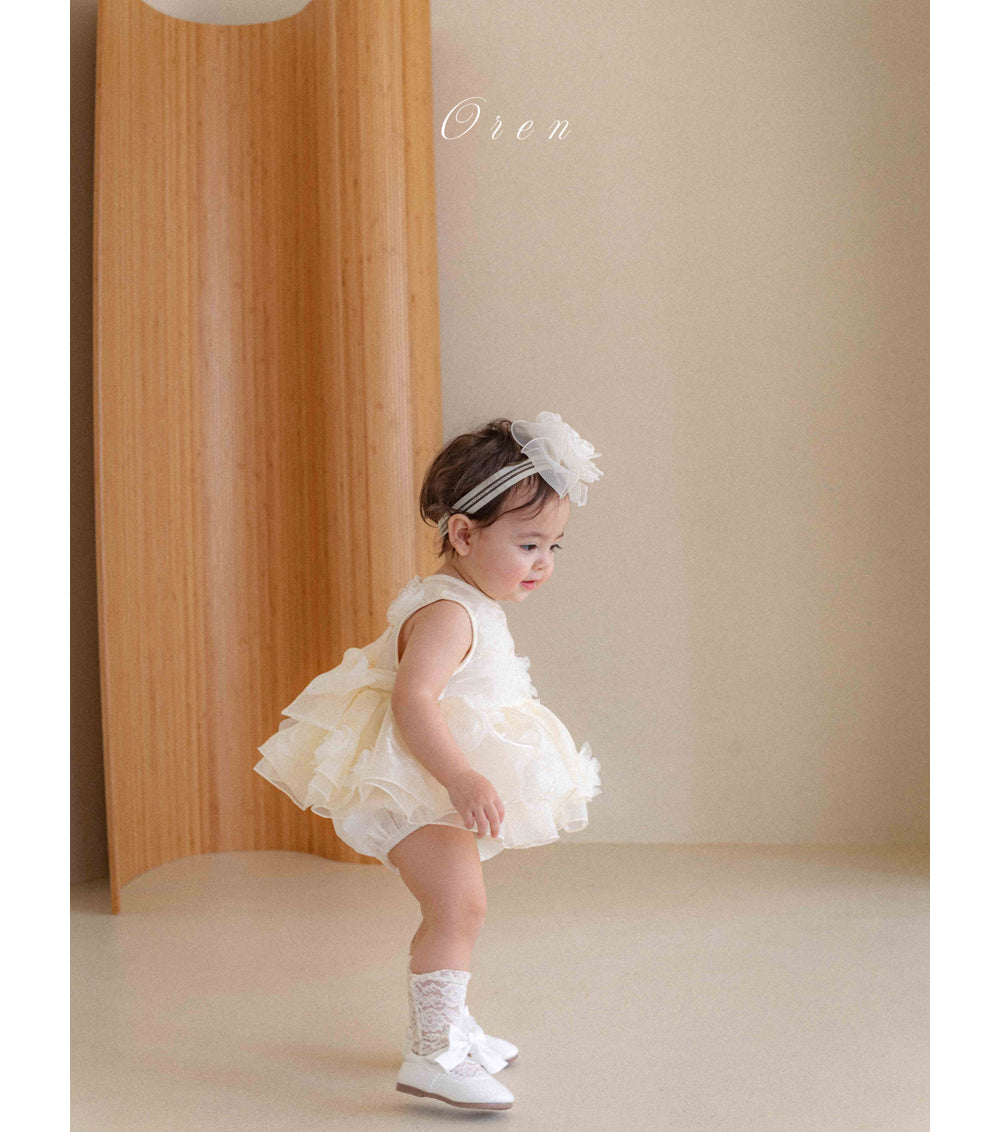 【現貨】韓國童裝 OREN Rose Baby Suit 寶寶百日之選