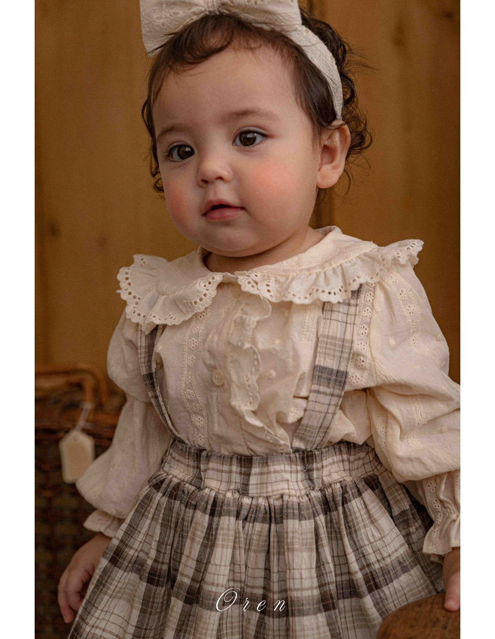 韓國童裝 26春 |  OR75 Amelia lace blouse (85~120cm)