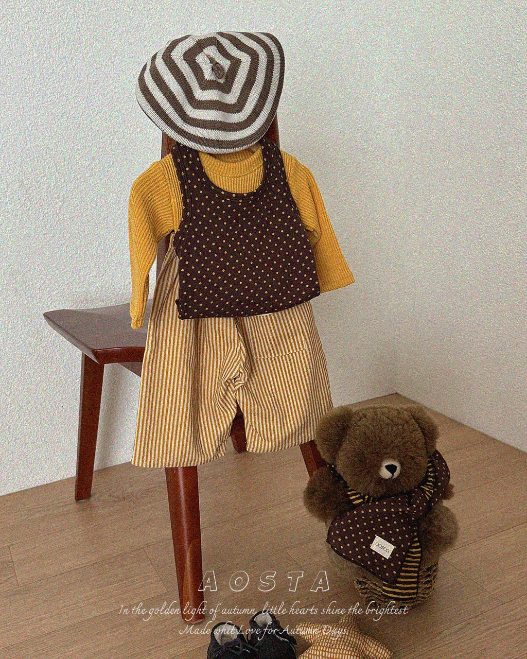 韓國童裝 26秋| AO52 Choco Chip Halter Neck 背心 (70-110)
