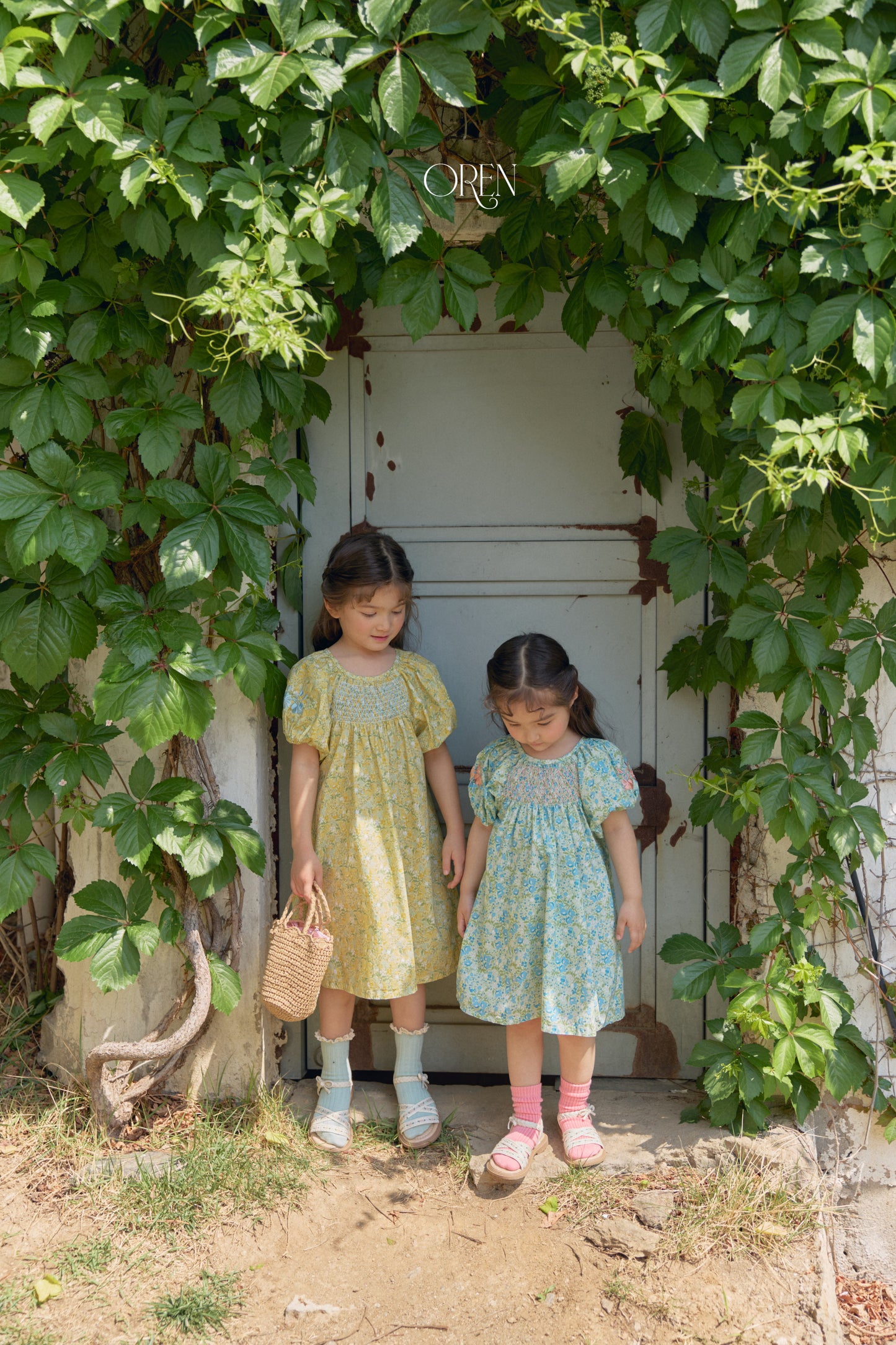 韓國童裝 26夏| OR72 Solara Smocking Dress 索拉拉抓皺洋裝 (90-120)