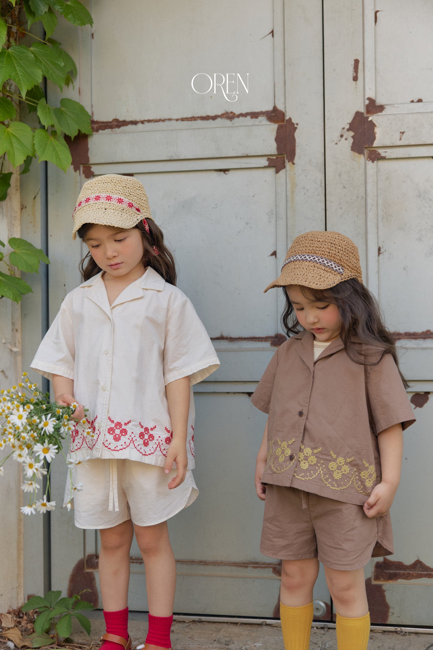 韓國童裝 26夏| OR60 Rosie Garden Shirt 羅西花園襯衫 (90-120)