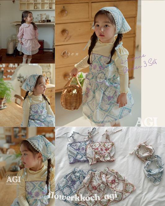 韓國童裝 26春 |  OR55 Lucien Garden Set (3-set) (85~120cm)