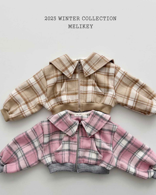 韓國童裝 25秋冬 | ME25422 Check Jacket