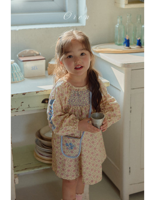 韓國童裝 26春 |  OR35 Daisy Smoke Dress (85~120cm)