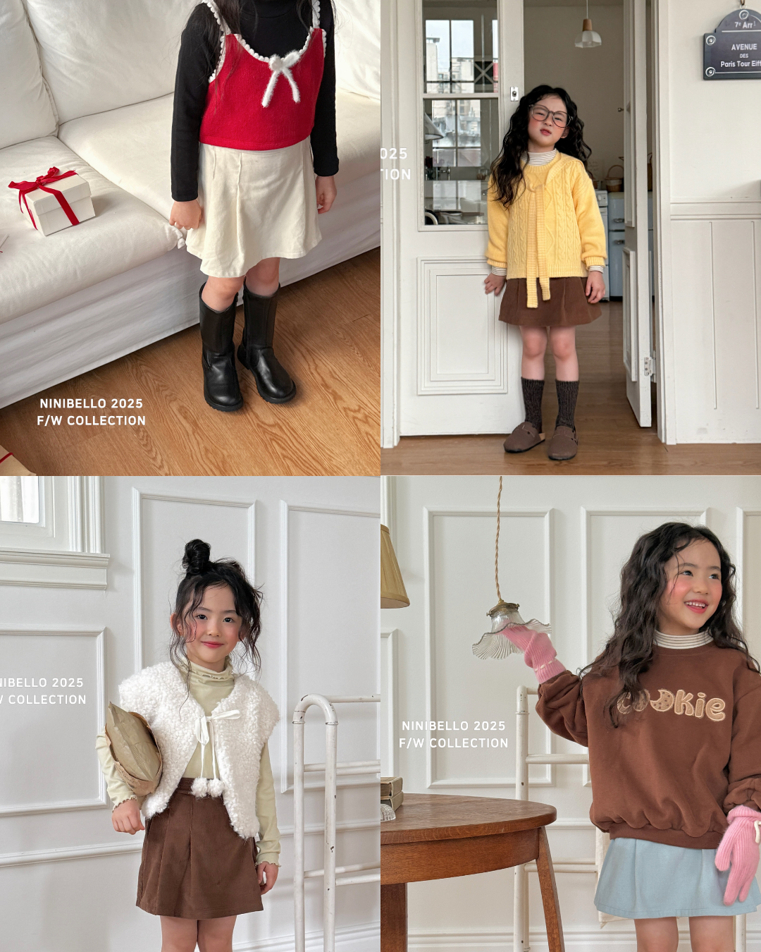韓國童裝 25秋冬 | NB254019 Skirt Pants