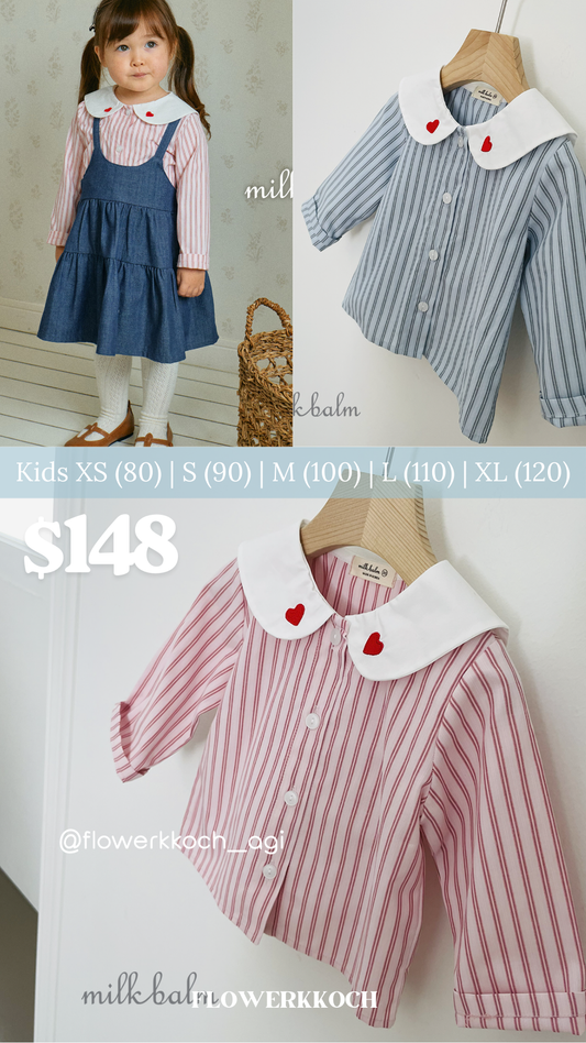 (花花谷團購限定 17/9或之前) 韓國童裝 25秋 | MK25304 Blouse