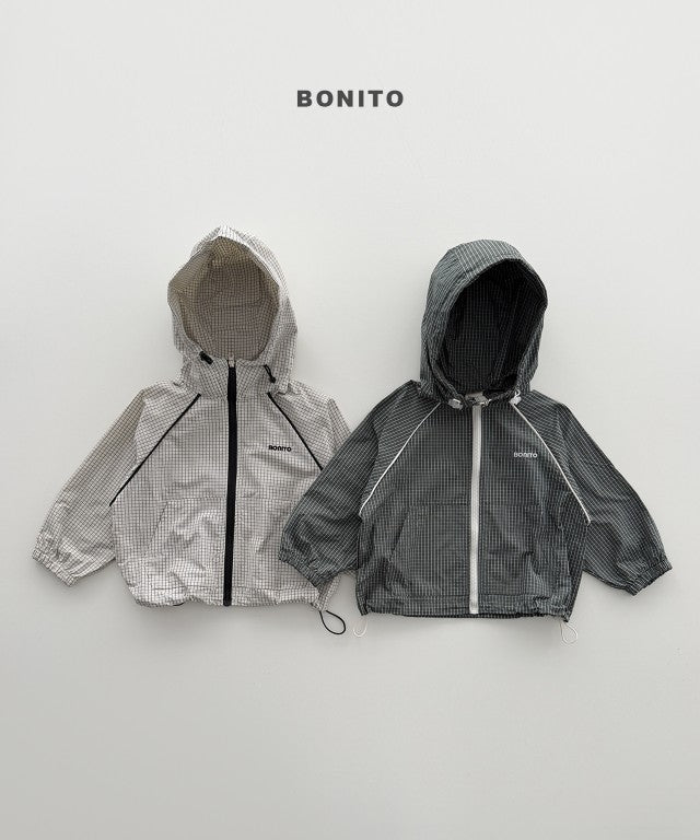 韓國童裝 26秋| BT15 Check String Windbreaker 外套 (80-140)
